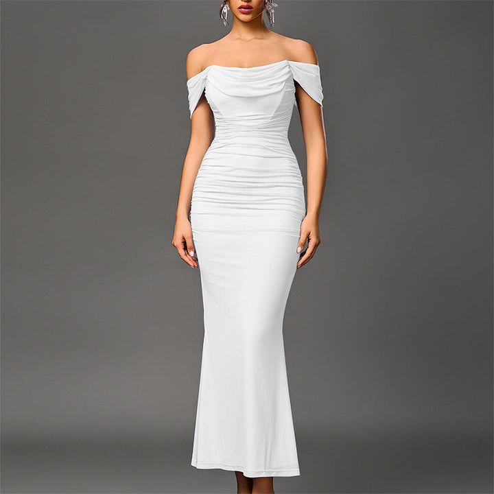 VALENTINI™ – Abito da Sera Mermaid Arricciato Chic senza Spalline