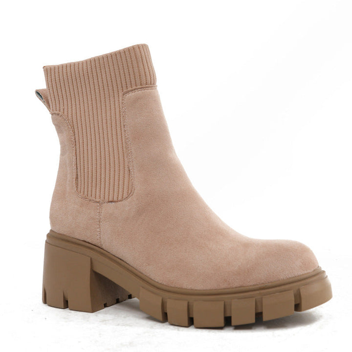 AVA™ - Stivaletti Chelsea da Donna con Tacco Chunky