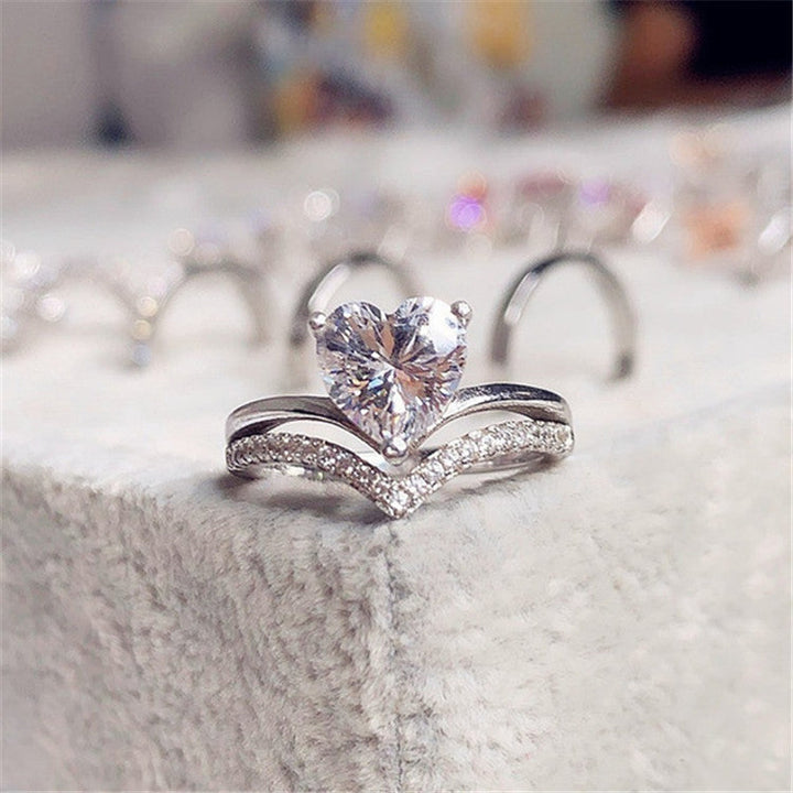 ALINE™ – Anello in Argento Cuore Radioso