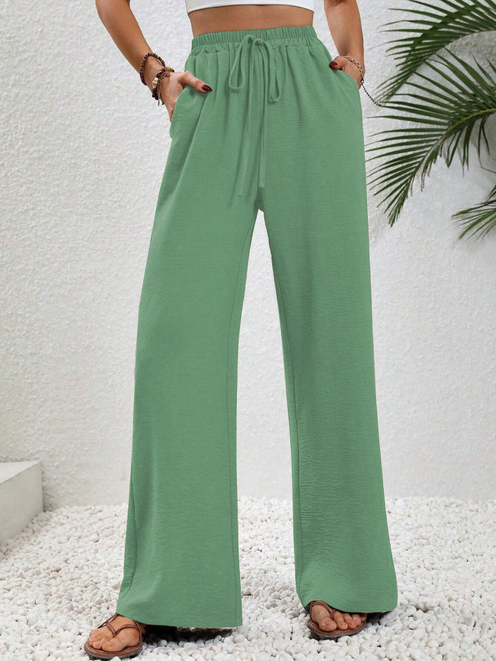 NIKU™ - Pantaloni Casual a Gamba Larga con Coulisse