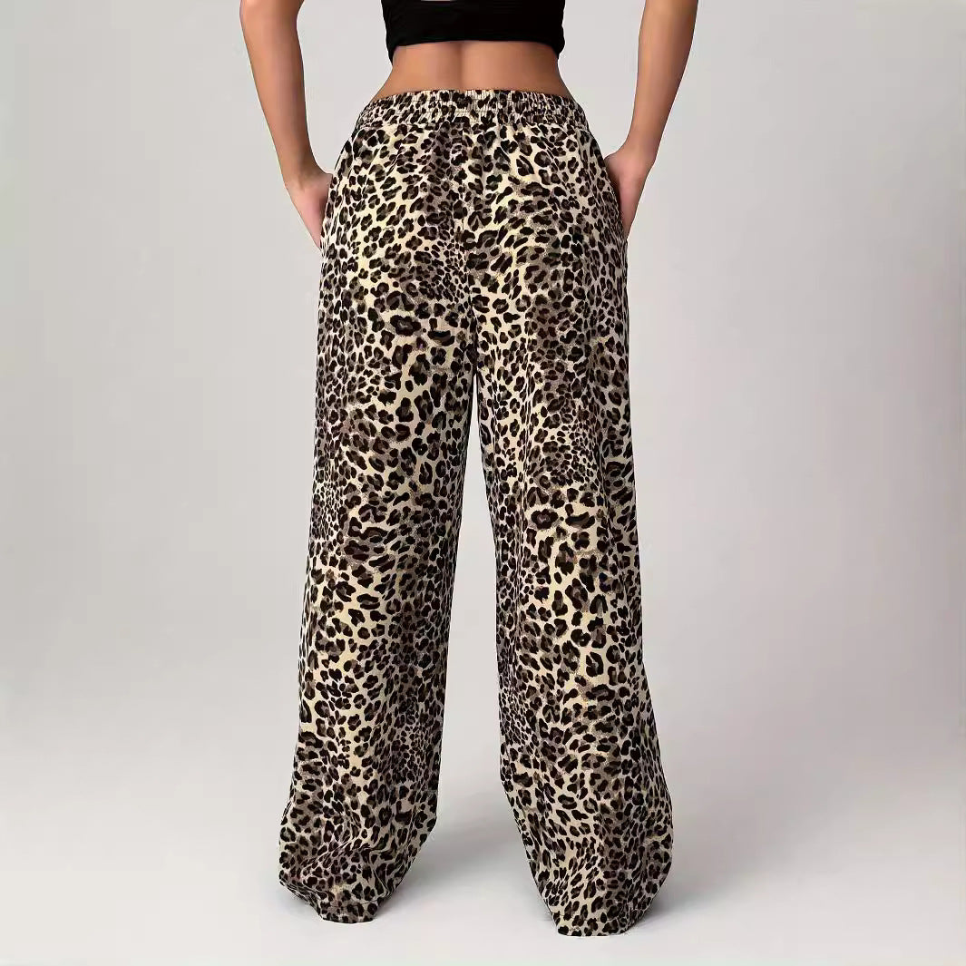 LIEZEL™ – Pantaloni Leopardati Comodi a Gamba Dritta