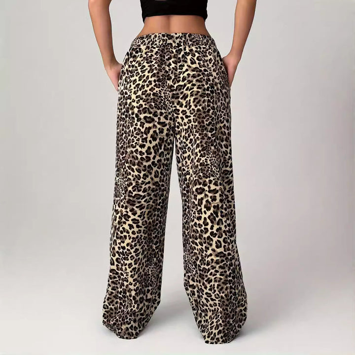 LIEZEL™ – Pantaloni Leopardati Comodi a Gamba Dritta