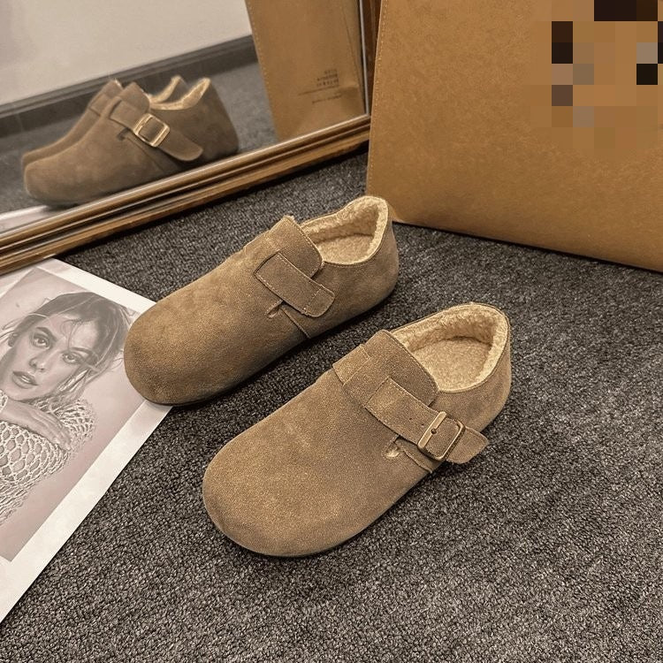 Ophelia | Scarpe in Pelle Sintetica Invernali da Donna Foderate in Peluche