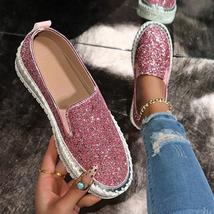 RUBEA™ - Mocassini alla Moda con Glitter per Uso Quotidiano