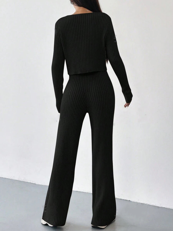 Set di Pantaloni Relaxed Straight-Leg
