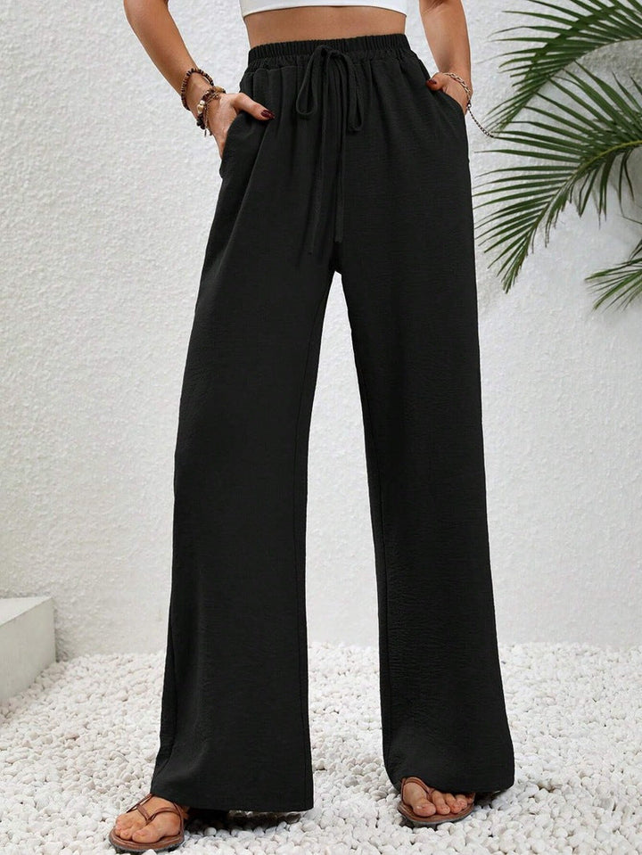 NIKU™ - Pantaloni Casual a Gamba Larga con Coulisse