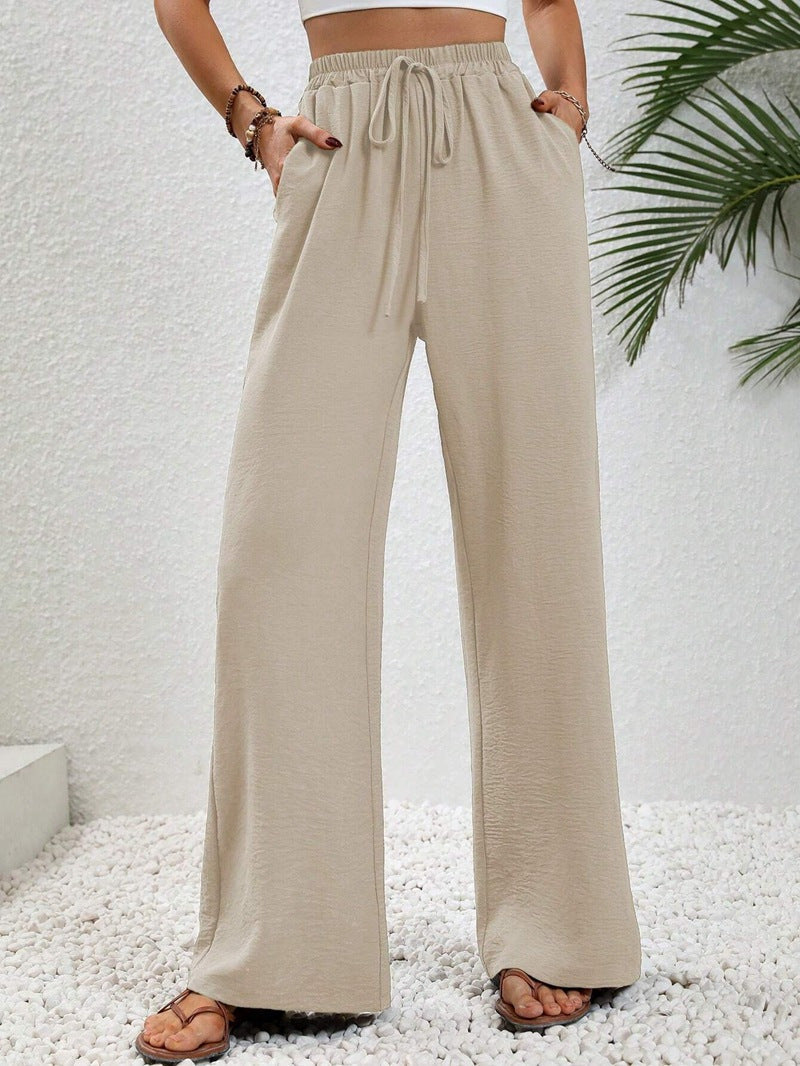 NIKU™ - Pantaloni Casual a Gamba Larga con Coulisse