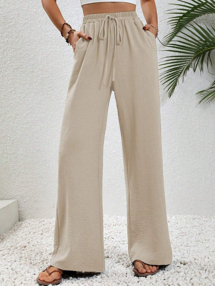 NIKU™ - Pantaloni Casual a Gamba Larga con Coulisse
