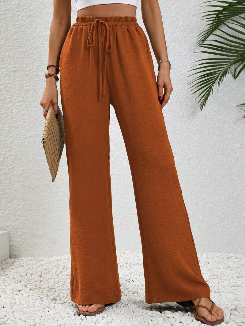 NIKU™ - Pantaloni Casual a Gamba Larga con Coulisse