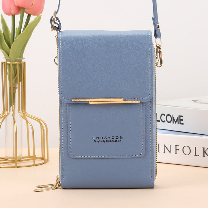 CORA™ - Borsa Messenger per Smartphone Elegante con Schermo Touch
