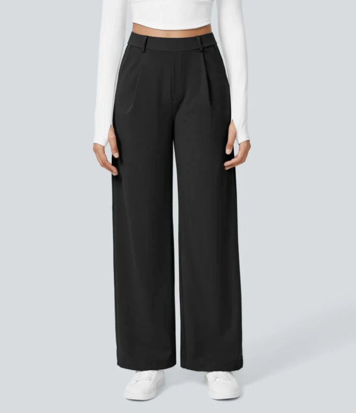 CHARMIE™ - Pantaloni Casual a Vita Alta con Gamba Dritta