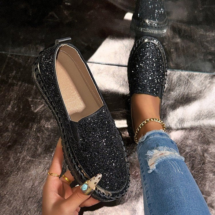RUBEA™ - Mocassini alla Moda con Glitter per Uso Quotidiano