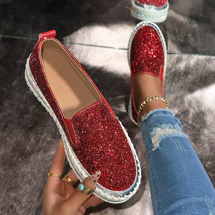 RUBEA™ - Mocassini alla Moda con Glitter per Uso Quotidiano