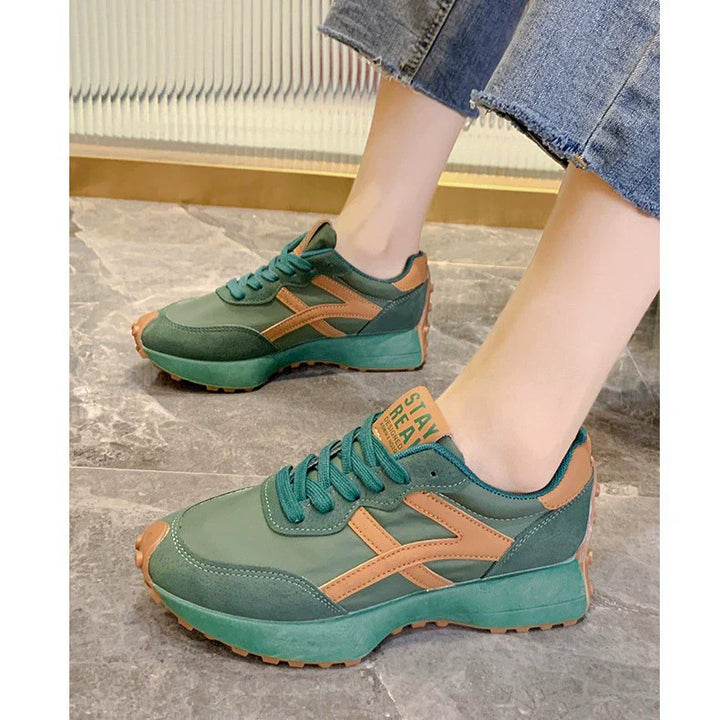 ADRIANA™ - Sneakers in pelle con suola spessa per il comfort quotidiano
