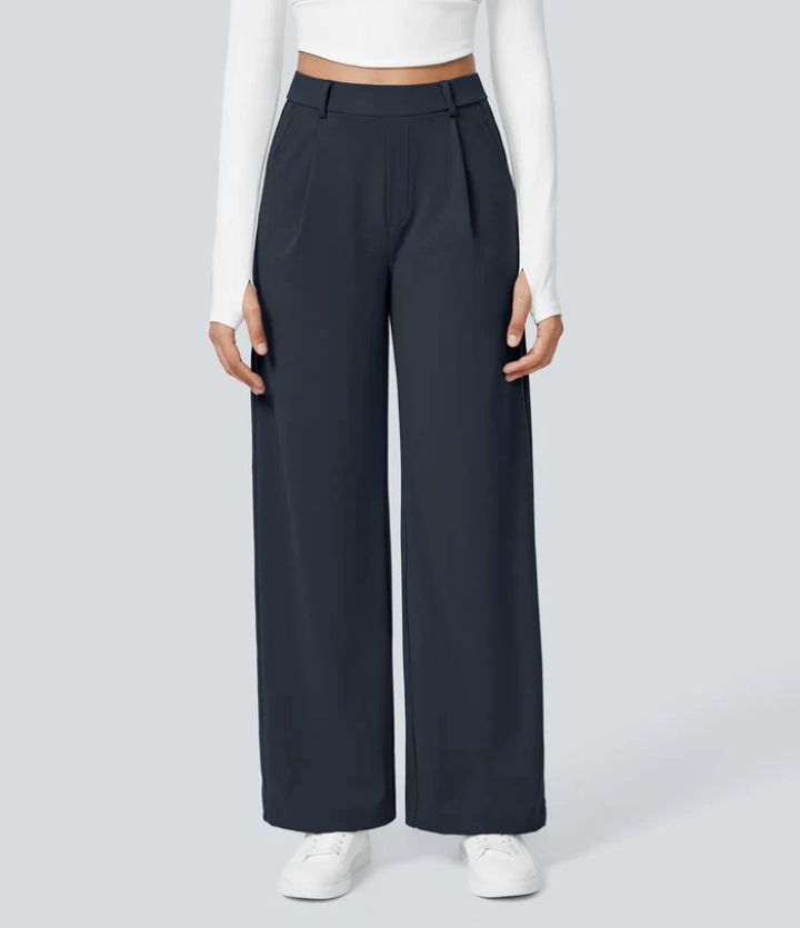 MONAH™ - Pantaloni Minimalisti Casual a Gamba Larga