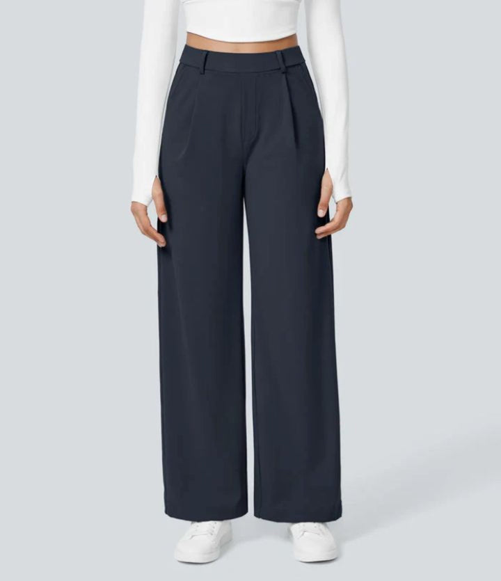 CHARMIE™ - Pantaloni Casual a Vita Alta con Gamba Dritta