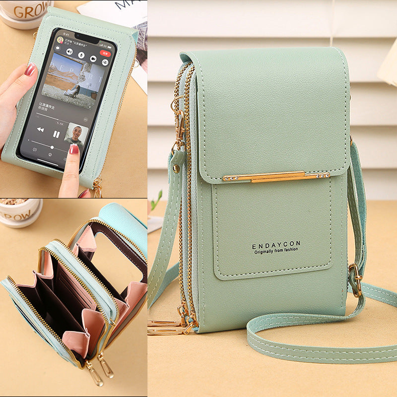 ELIZA™ - Borsa Messenger per Smartphone da Donna con Touch Screen