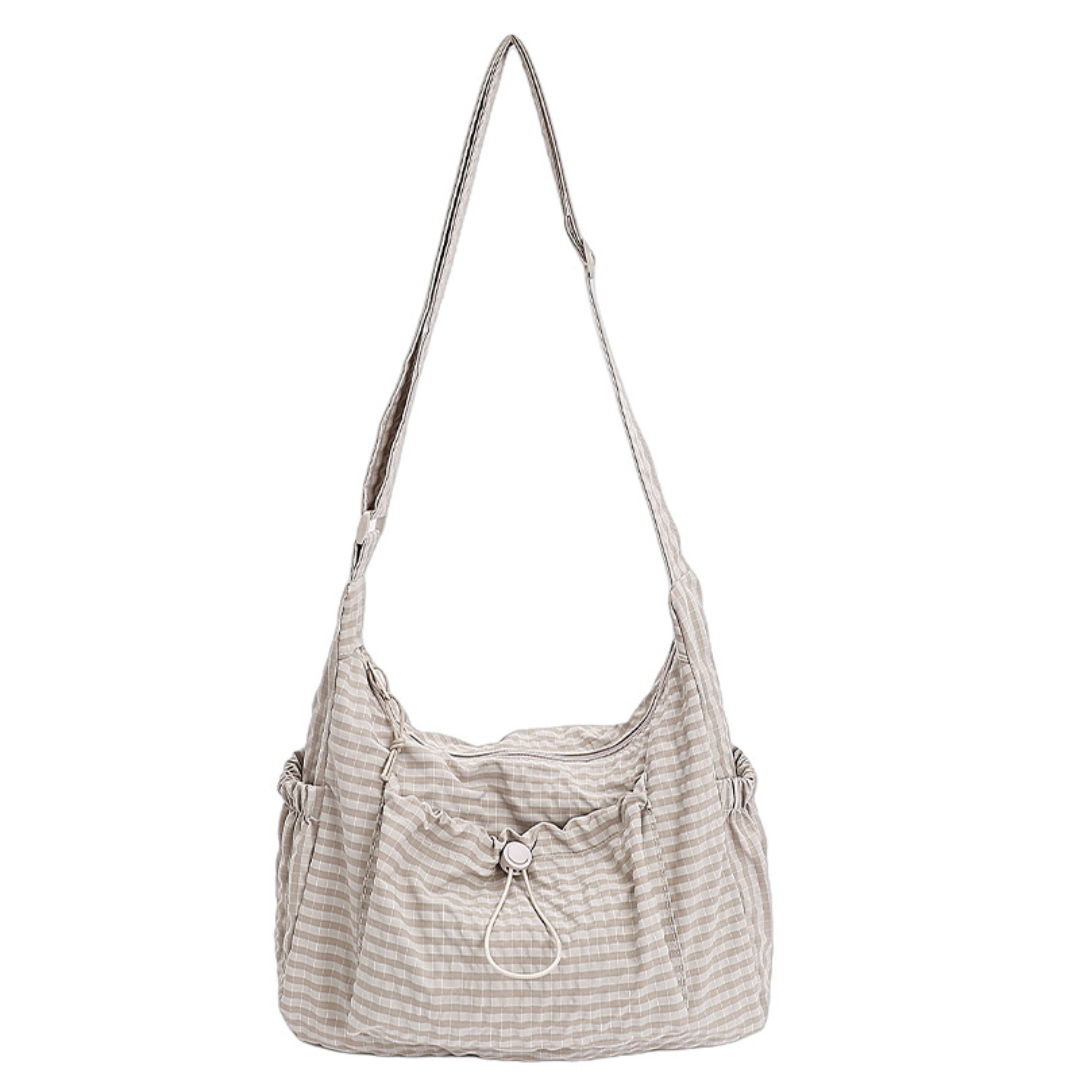 HARLOW™ – Borsa Hobo Cloud con Coulisse a Quadri