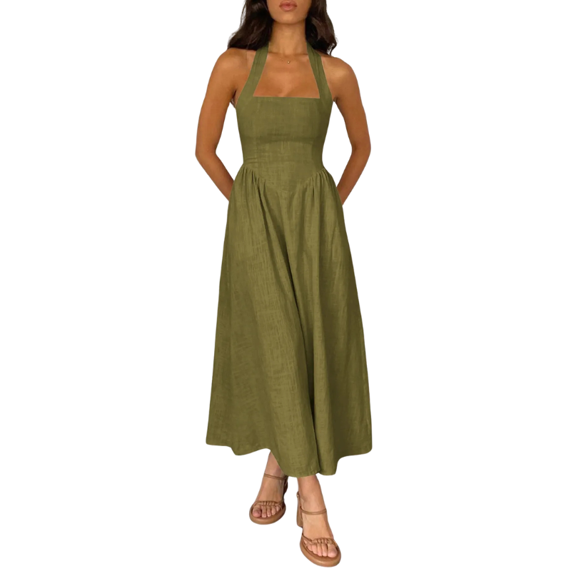 KATE™ – Abito Elegante Senza Maniche a Vita Alta
