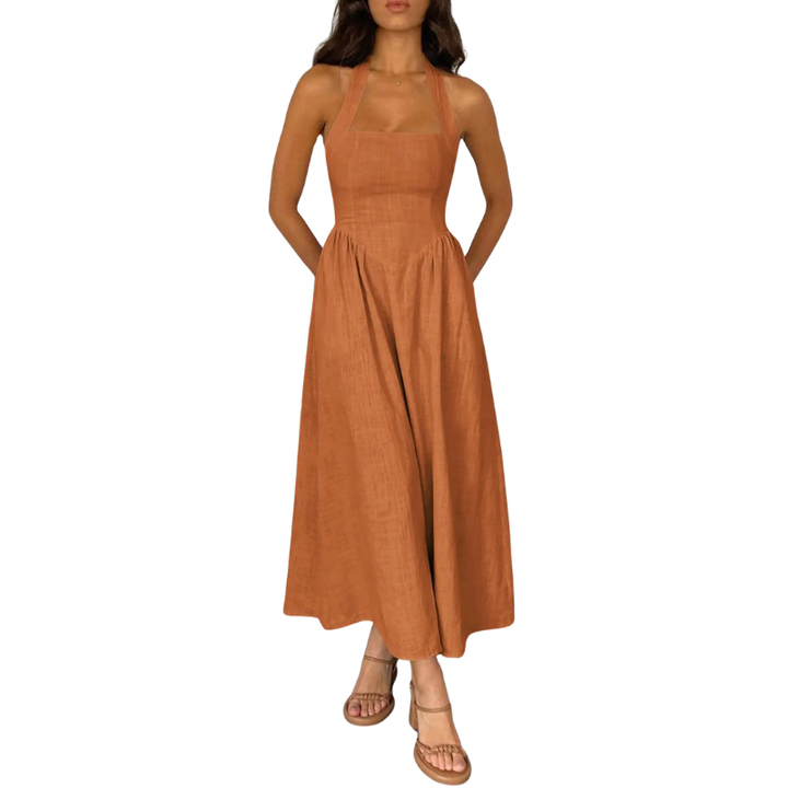 KATE™ – Abito Elegante Senza Maniche a Vita Alta