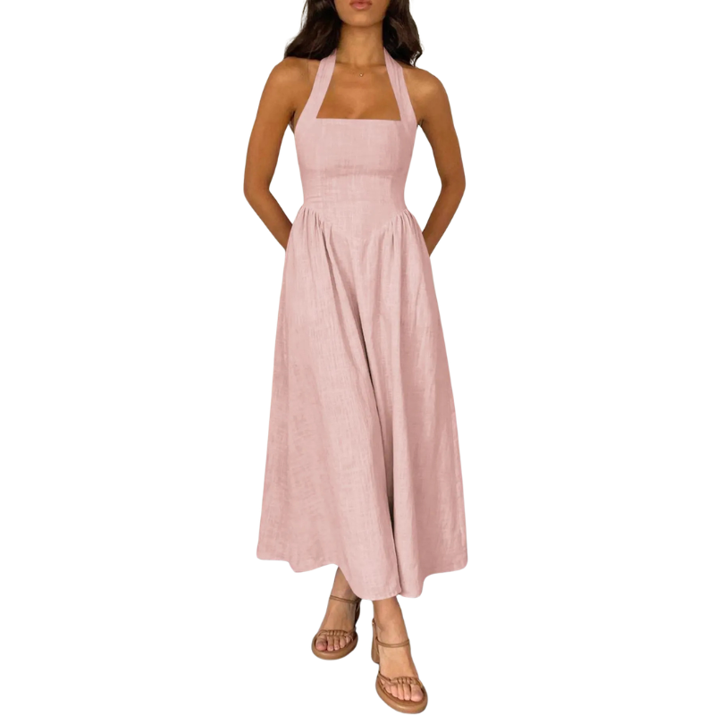 KATE™ – Abito Elegante Senza Maniche a Vita Alta