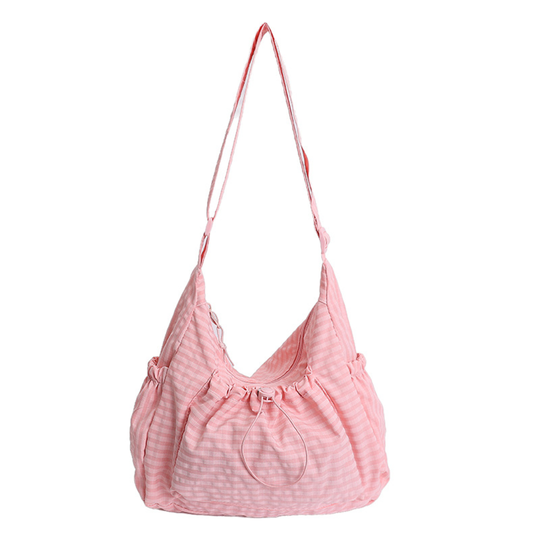 HARLOW™ – Borsa Hobo Cloud con Coulisse a Quadri