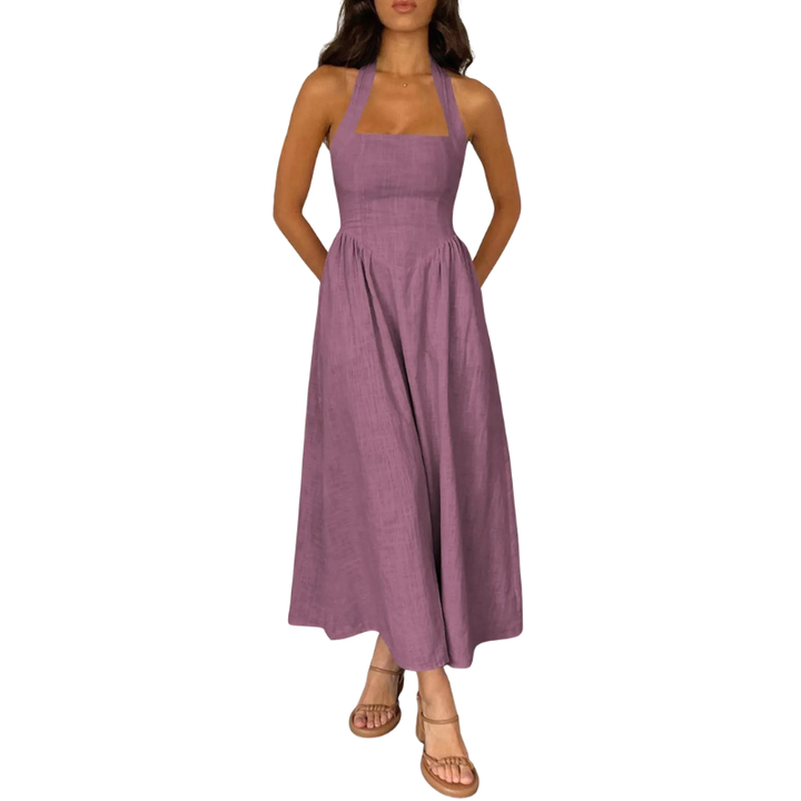 KATE™ – Abito Elegante Senza Maniche a Vita Alta