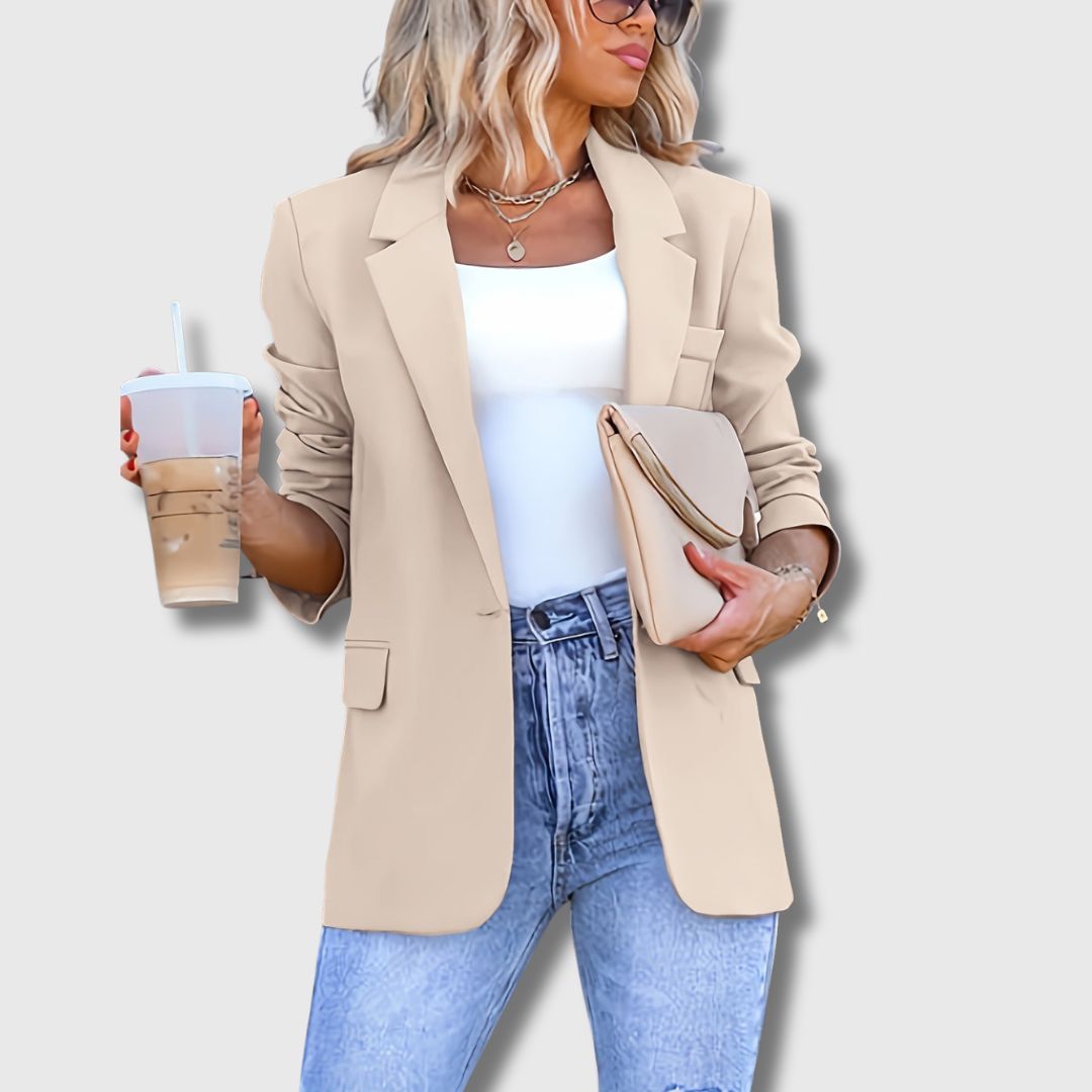 Sylvie - Blazer Beige Elegante da Donna Edizione Limitata