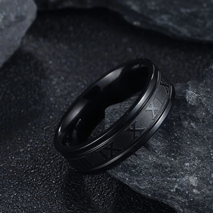 NOELLE™ – Anello Moderno con Numeri Romani