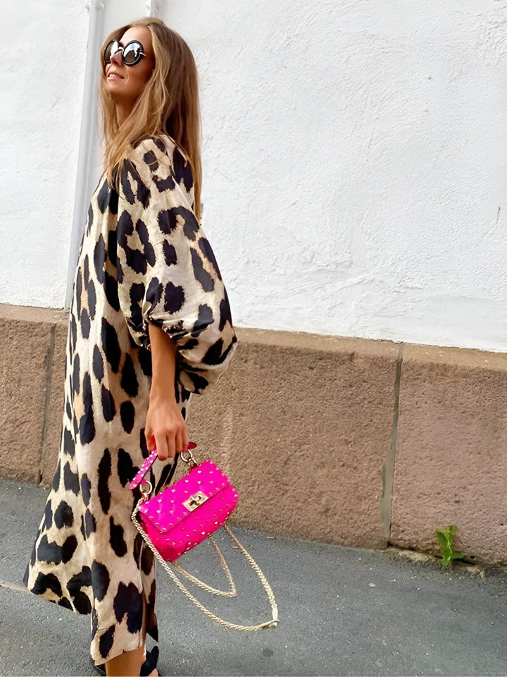 SILVIE | ABITO LEOPARDO BOLD ED ELEGANTE
