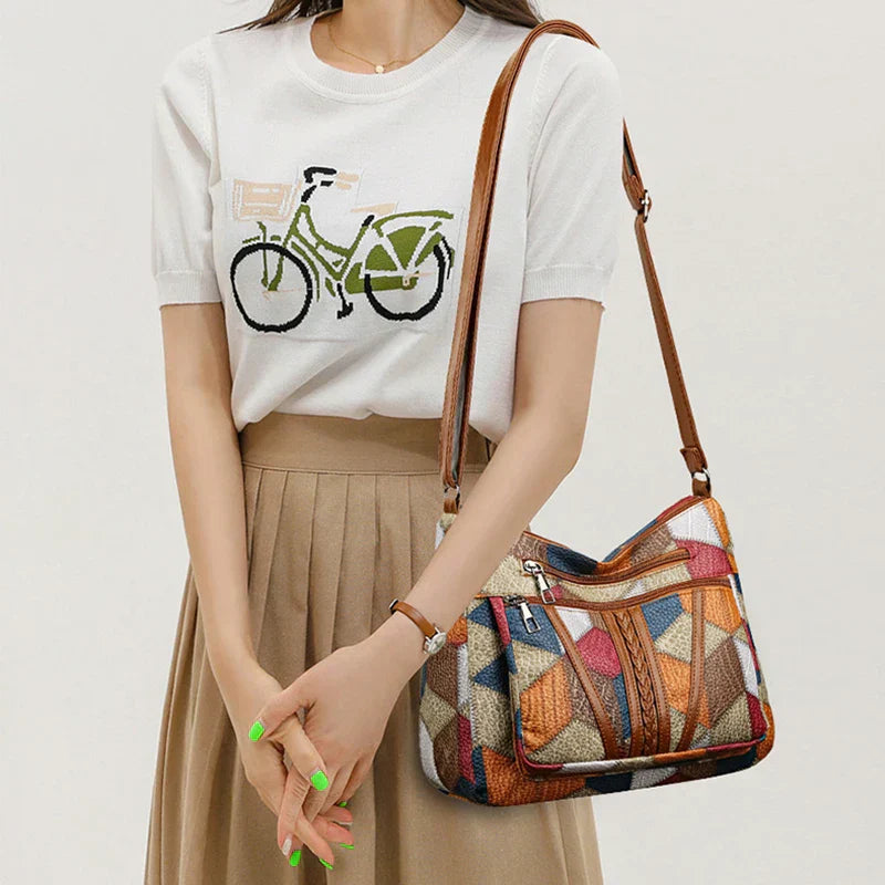 ROSELINE™ – Borsa in Pelle Vintage Chic