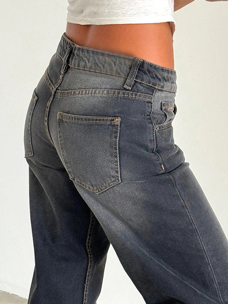 SYLVAINE™ – Jeans Baggy Casual Vintage