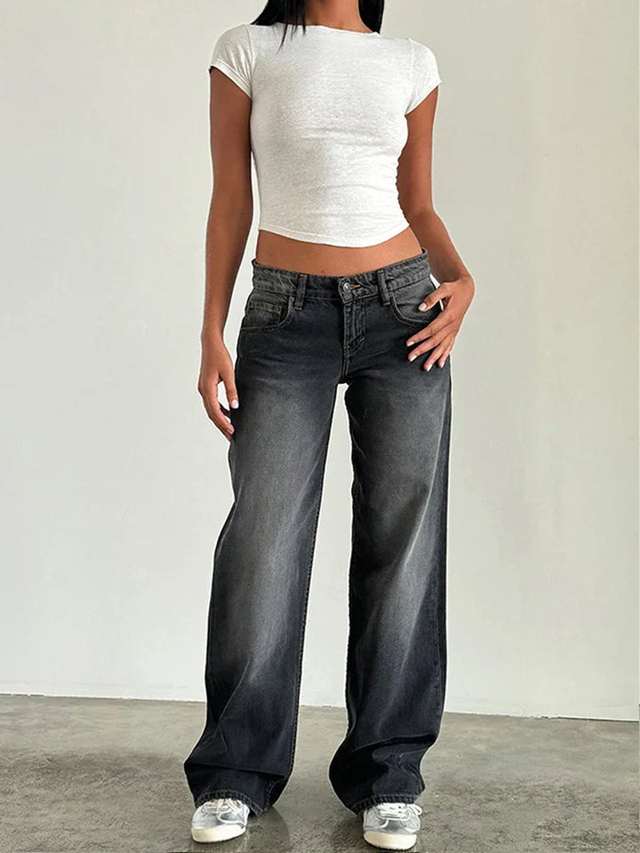 SYLVAINE™ – Jeans Baggy Casual Vintage