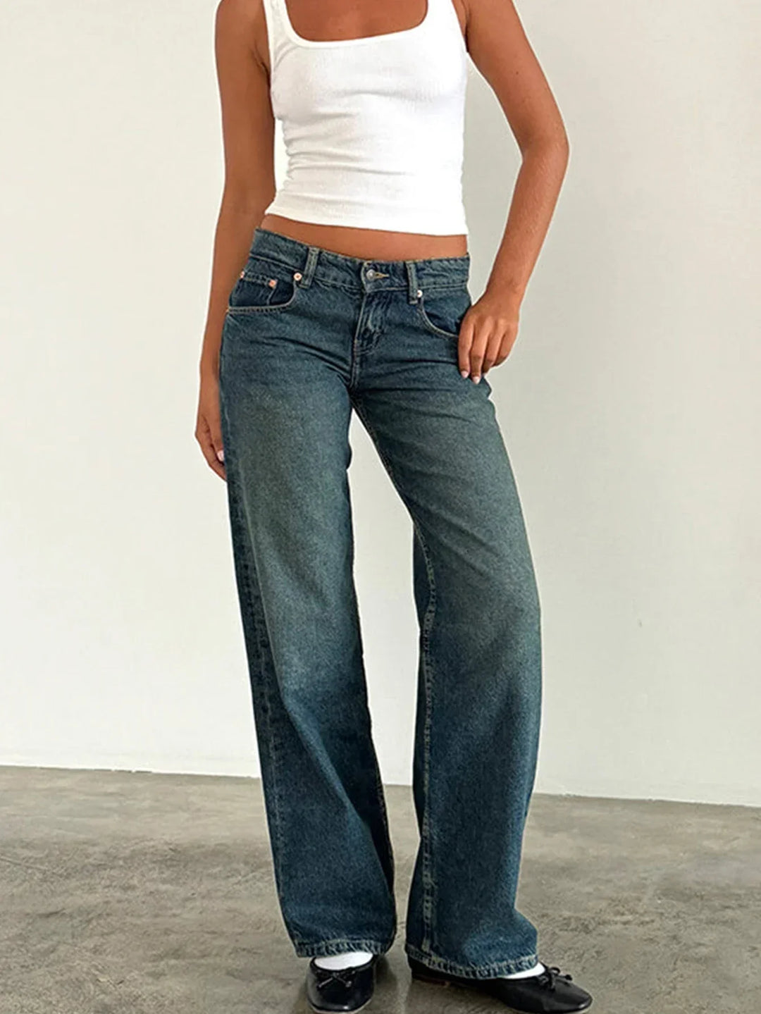 SYLVAINE™ – Jeans Baggy Casual Vintage