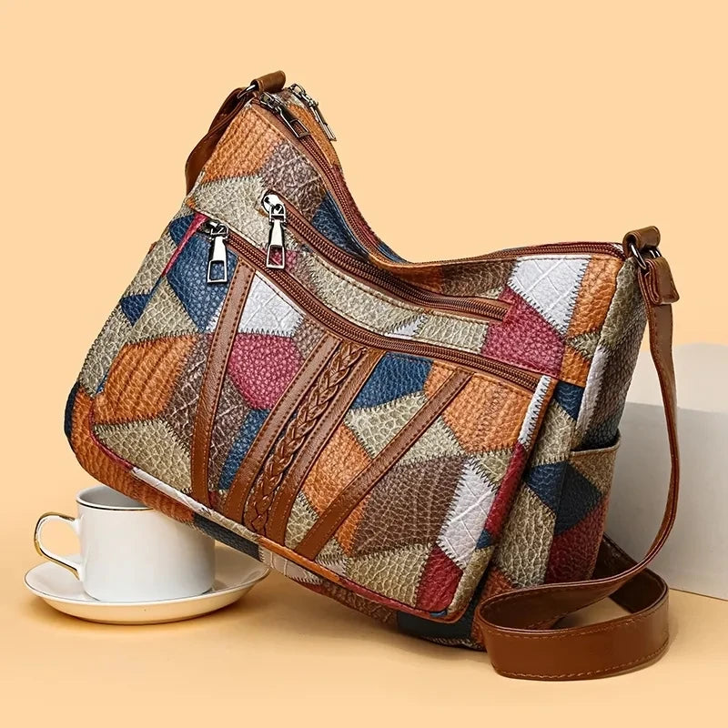 ROSELINE™ – Borsa in Pelle Vintage Chic