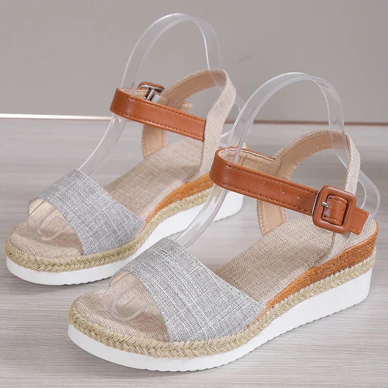 CHARLENE™ – Sandali con Tacco Comodo in Stile Rilassato