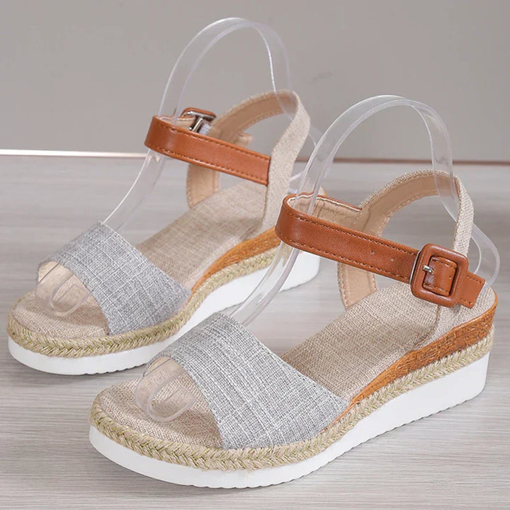 CHARLENE™ – Sandali con Tacco Comodo in Stile Rilassato