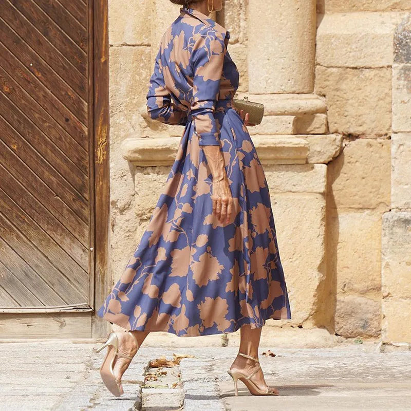 ÉLISE | ABITO LUNGO ELEGANTE CON MANICHE LUNGHE
