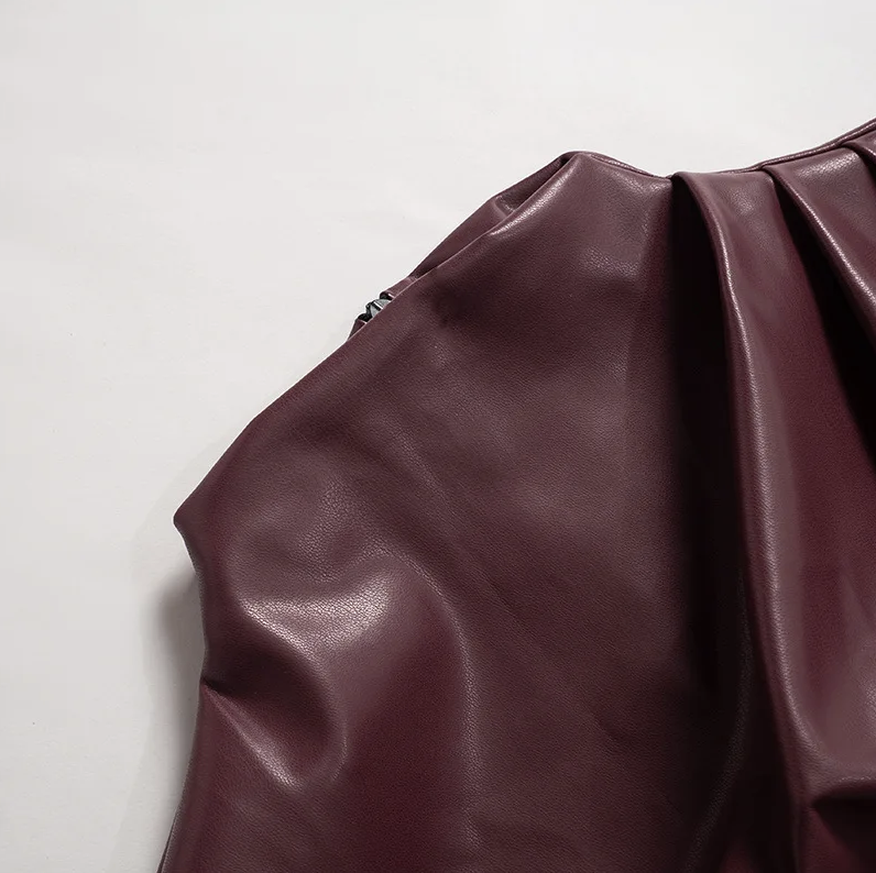 SERAN™ | Top in Faux Leather Elegante