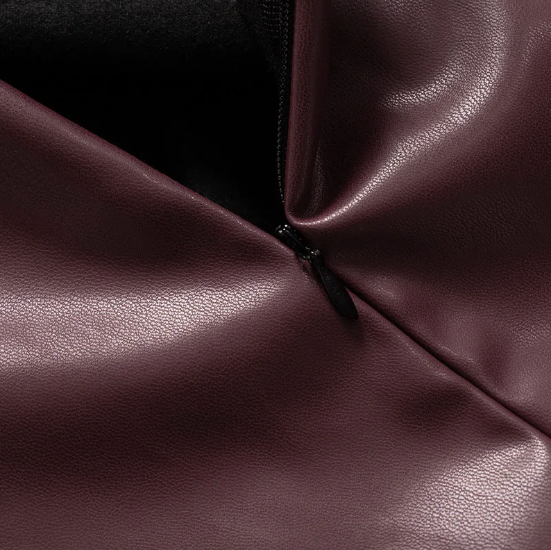 SERAN™ | Top in Faux Leather Elegante