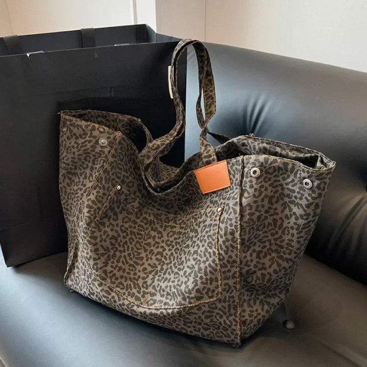 ODILE™– Borsa a Spalla Leopardo Chic Senza Sforzo