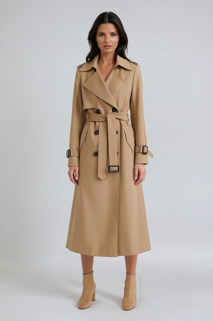 Amara | Cappotto lungo con cintura