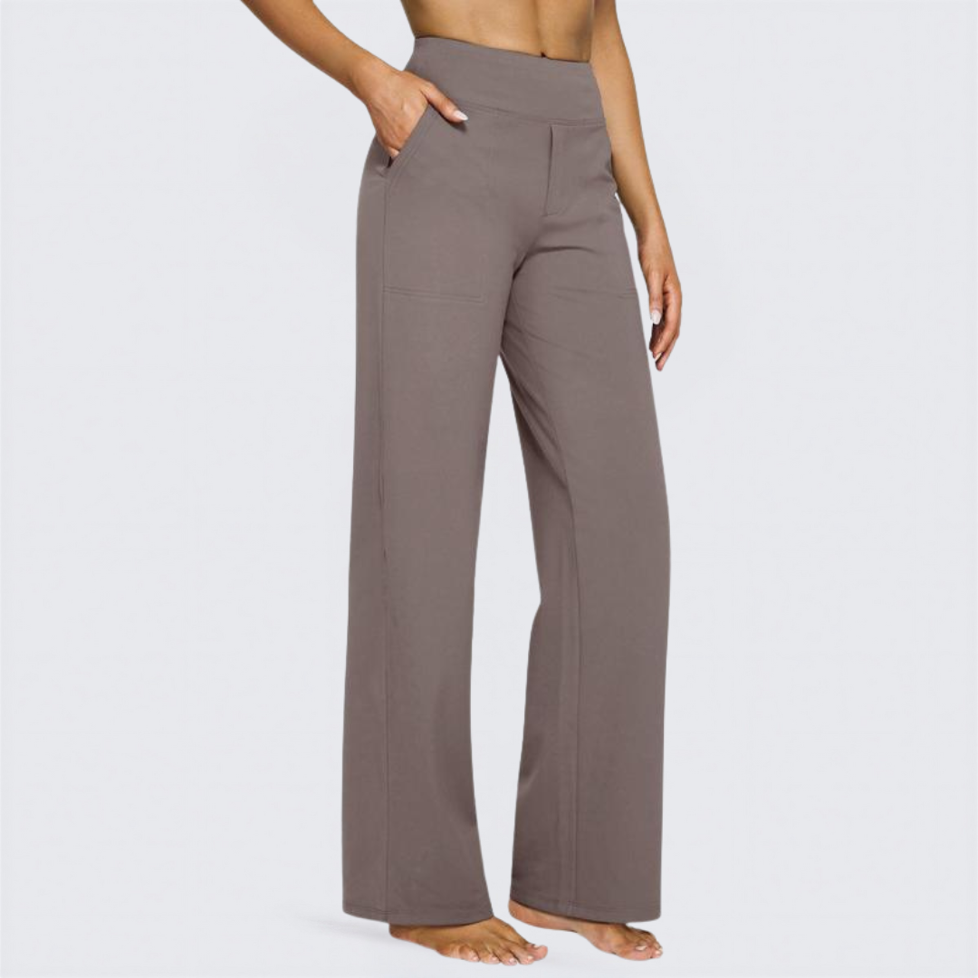 WHITNEY™ - Pantaloni Larghi a Vita Alta e Confortevoli per Yoga e Divertimento all'Aperto