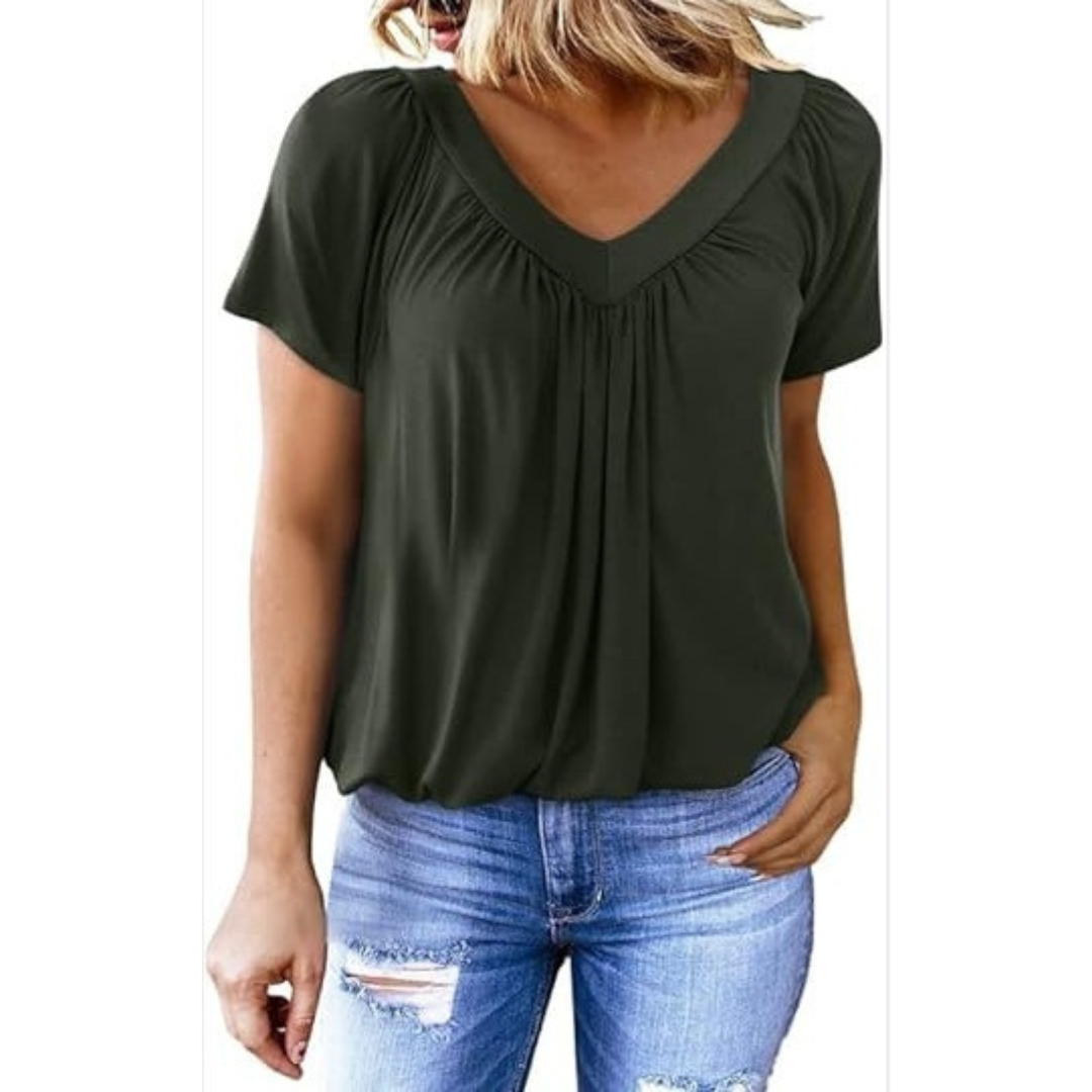 KATHLEEN™ - Top Casual con scollo a V