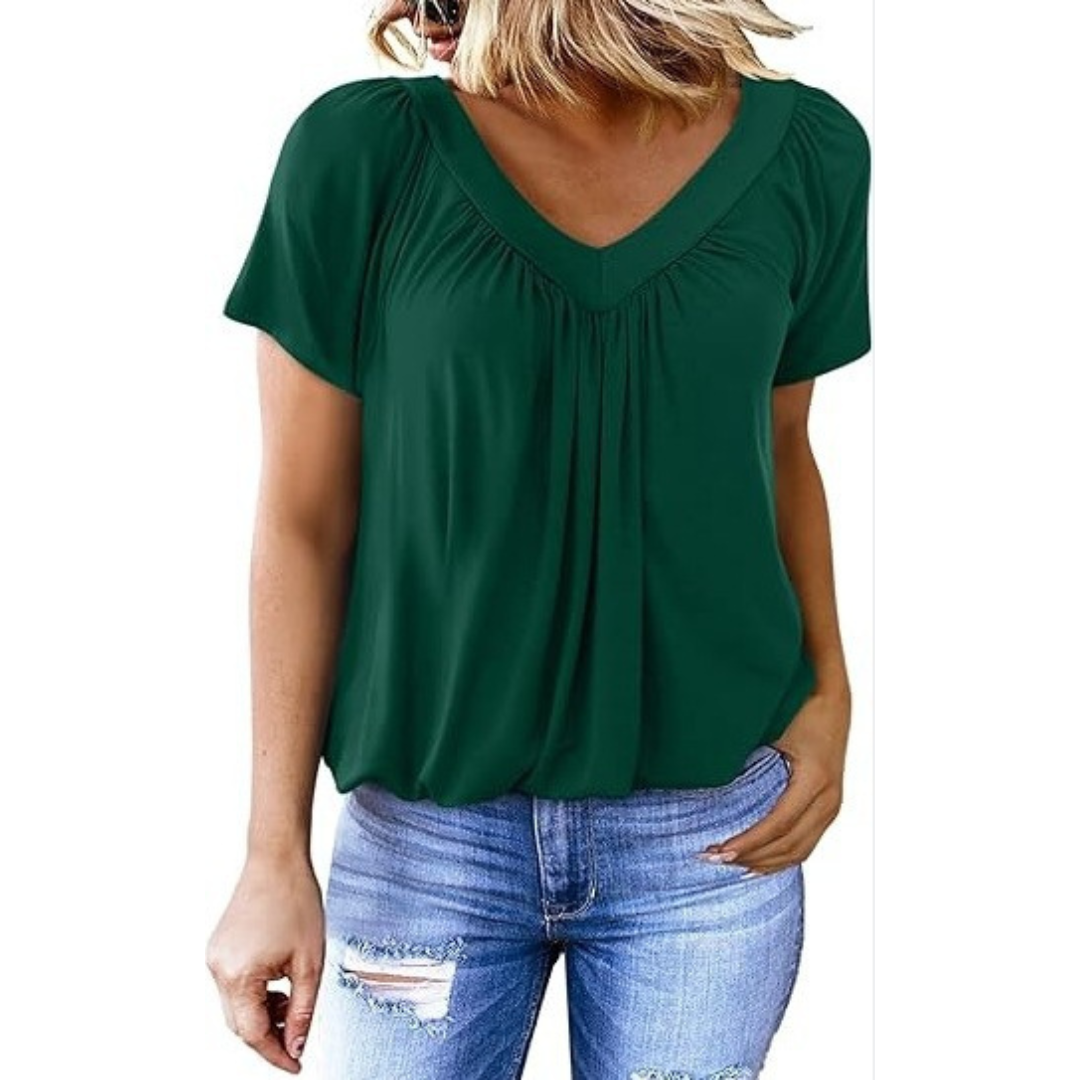 KATHLEEN™ - Top Casual con scollo a V
