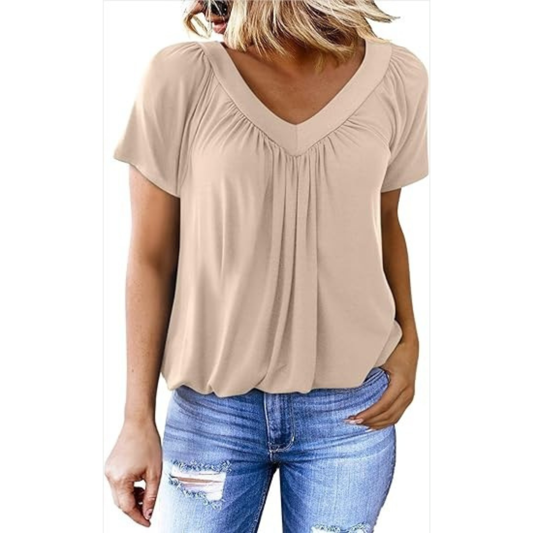 KATHLEEN™ - Top Casual con scollo a V