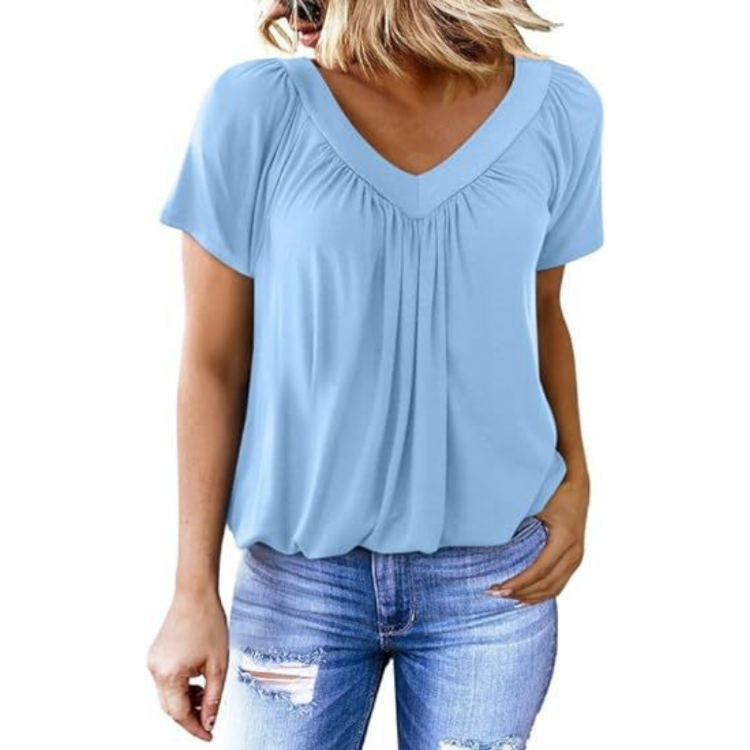 KATHLEEN™ - Top Casual con scollo a V