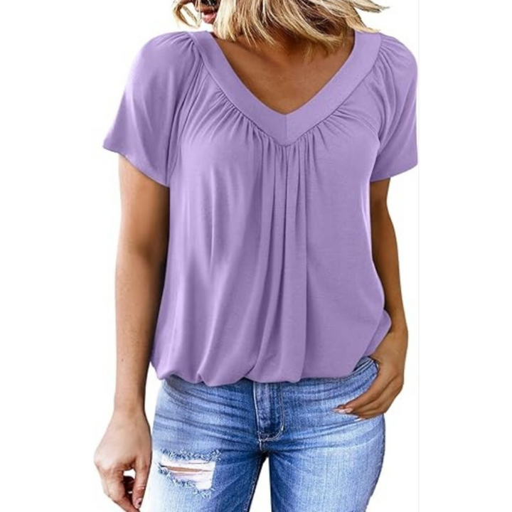KATHLEEN™ - Top Casual con scollo a V