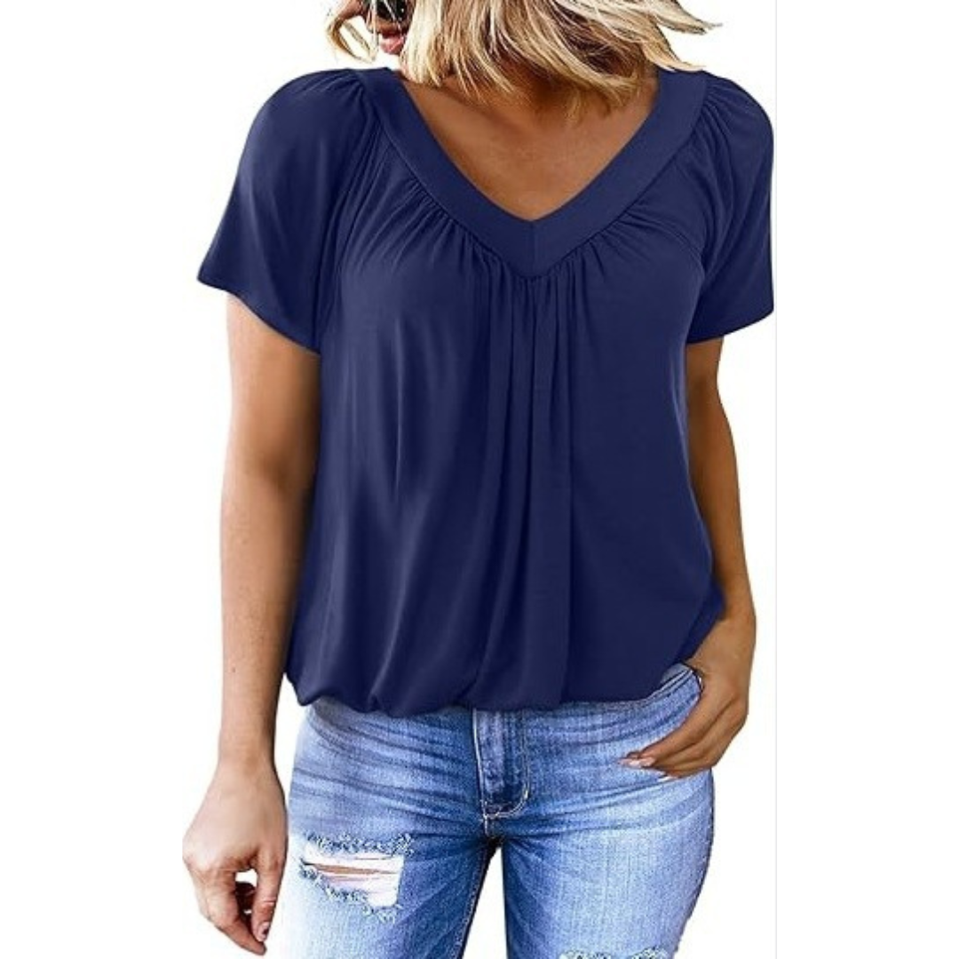 KATHLEEN™ - Top Casual con scollo a V