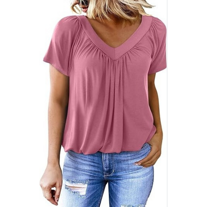 KATHLEEN™ - Top Casual con scollo a V